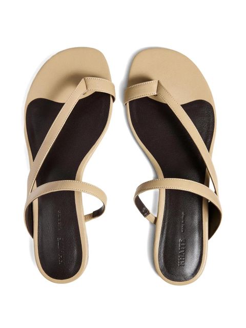 KHAITE Aimee crossed-strap sandals - Neutrals