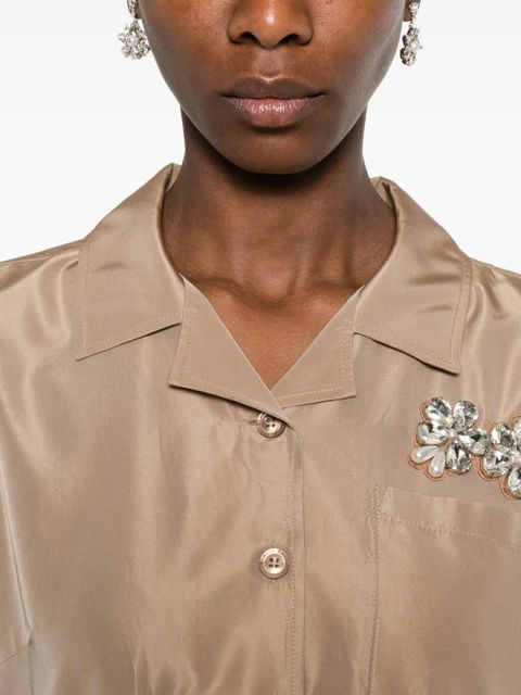 Simone Rocha embellished-detail midi dress - Neutrals