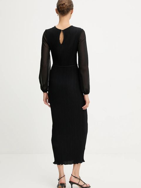 Never Fully Dressed sukienka kolor czarny maxi prosta NFDDR2980