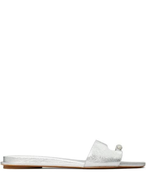 Tory Burch Pierced slides - Silver - zdjęcie produktu nr 1