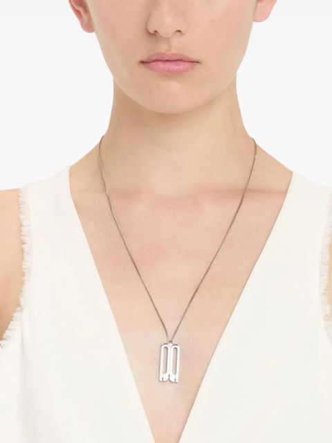 Victoria Beckham B Frame necklace - Silver