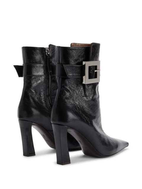 Giuseppe Zanotti 90mm Seattle Bootie buckle boots - Black - zdjęcie produktu nr 2