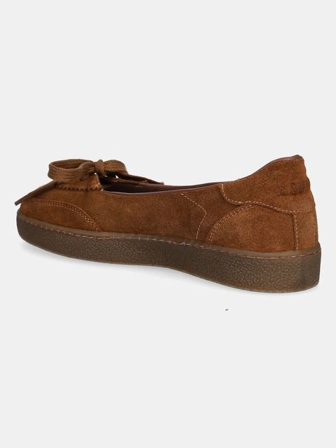 MSGM baleriny zamszowe kolor brązowy 3941MDS024 996