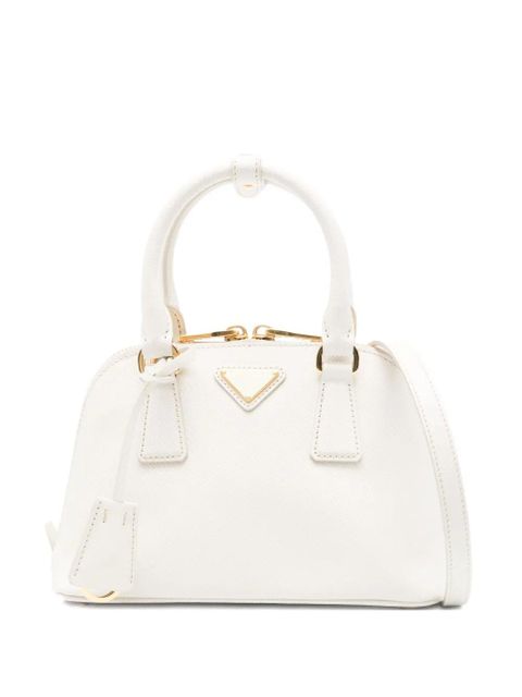 Prada top-handle zip-top tote bag - Neutrals