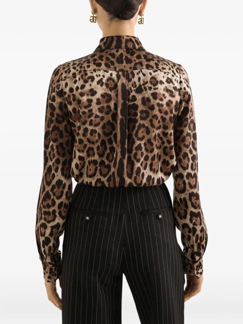 Dolce & Gabbana leopard-print shirt - Brown - zdjęcie produktu nr 2