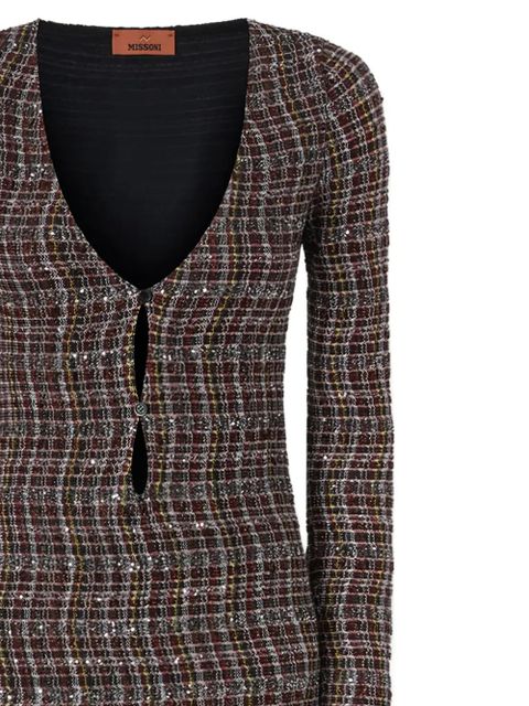 Missoni long-sleeve button-fastening maxi dress - Blue - zdjęcie produktu nr 2