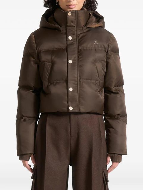 Manière De Voir Maéva detachable-hood puffer jacket - Brown - zdjęcie produktu nr 1
