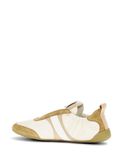 Chloé striped panelled sneakers - Neutrals