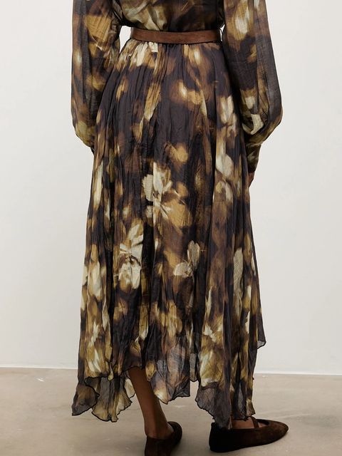 Answear.LAB spódnica kolor zielony maxi rozkloszowana