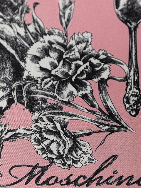 Moschino chusta jedwabna