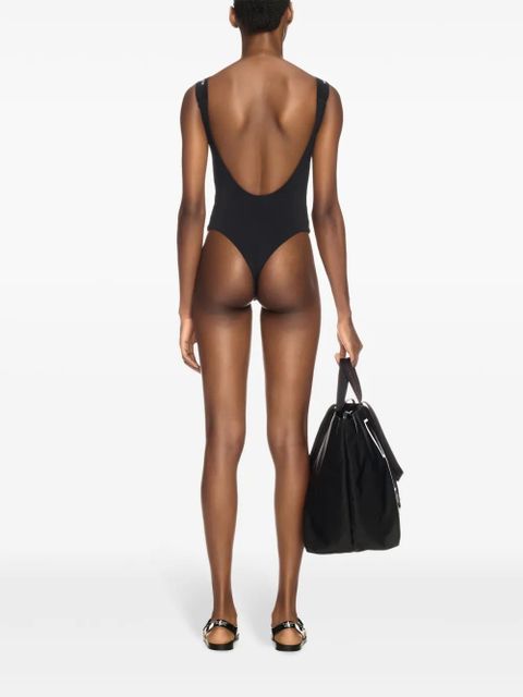 Off-White logo-band swimsuit - Black - zdjęcie produktu nr 2