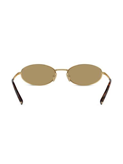 Prada Eyewear Prada PR A59S oval sunglasses - Gold