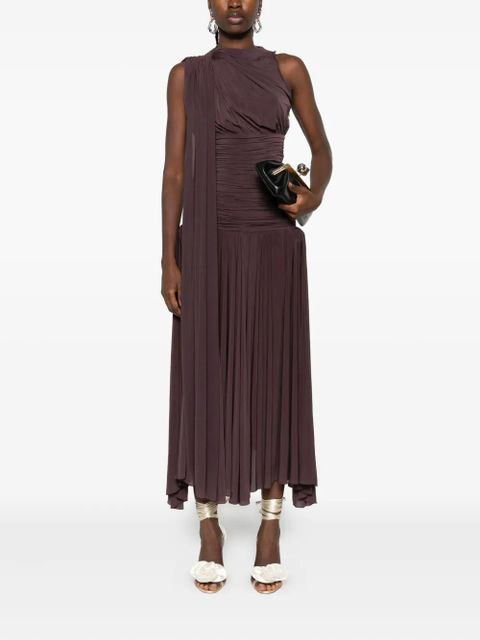 Magda Butrym drop-waist sheer midi dress - Red - zdjęcie produktu nr 2