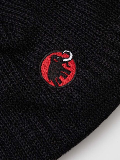 Mammut czapka Sublime kolor czarny wełniana