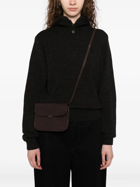 LEMAIRE Soft Tab mini bag - Brown - zdjęcie produktu nr 2