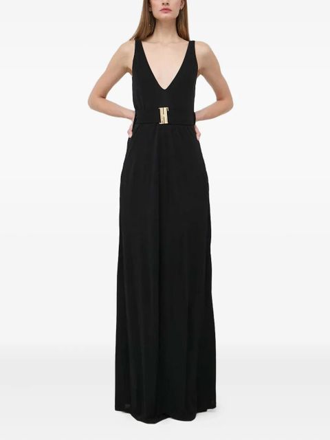 PINKO buckle sleeveless maxi dress - Black - zdjęcie produktu nr 1