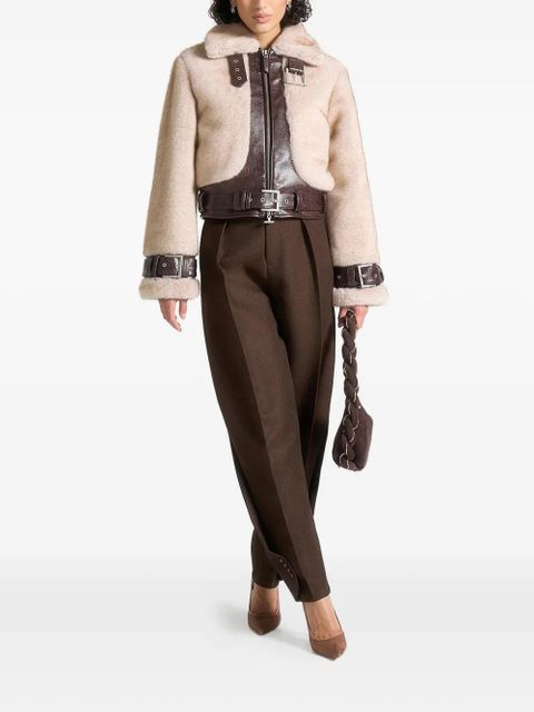 Manière De Voir Deya buckle belted faux-fur jacket - Neutrals - zdjęcie produktu nr 2