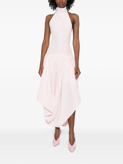 Magda Butrym halterneck draped asymmetric dress - Pink - zdjęcie produktu nr 2
