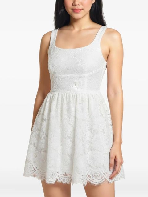 Self-Portrait floral lace mini dress - White - zdjęcie produktu nr 2
