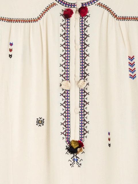 MARANT ÉTOILE Pelson embroidered blouse - Neutrals - zdjęcie produktu nr 2