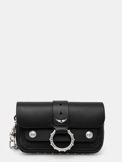 ZADIG&VOLTAIRE torebka skórzana kolor czarny LWBA00017