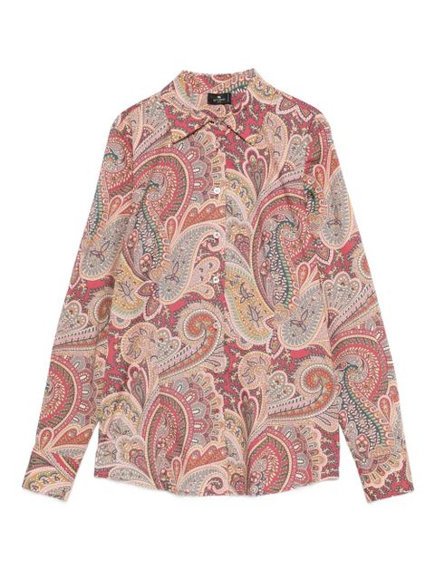ETRO paisley-print long-sleeved shirt - Red - zdjęcie produktu nr 1