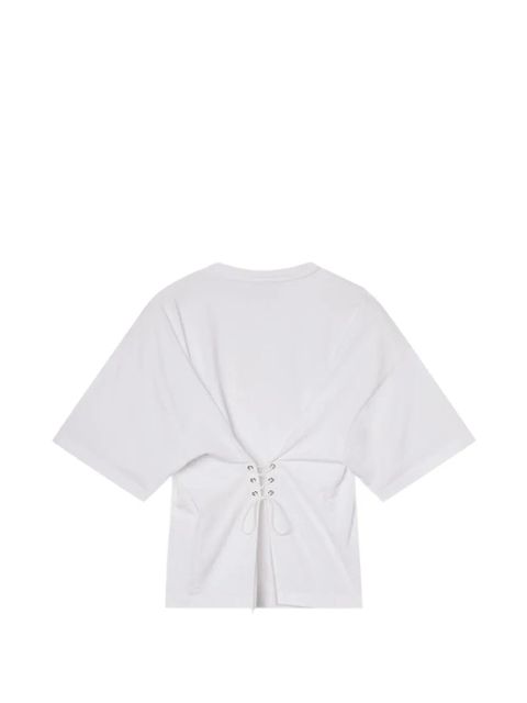 AGOLDE Ellery lace-detail cotton T-shirt - White - zdjęcie produktu nr 2