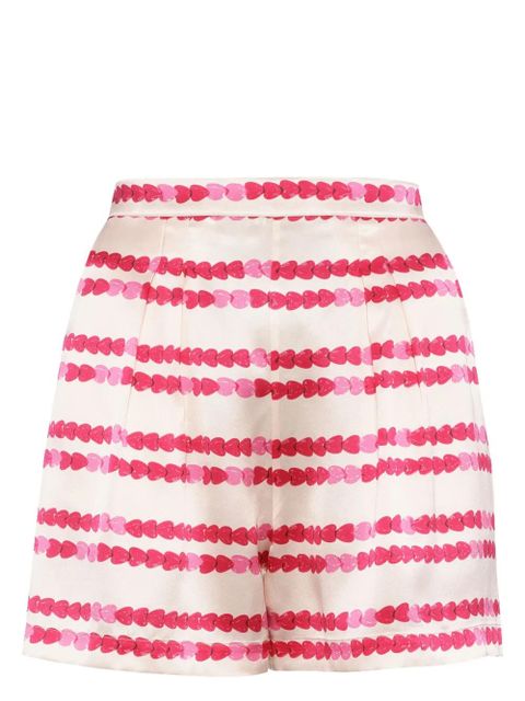 ERES Adorée heart-print silk shorts - Pink - zdjęcie produktu nr 1