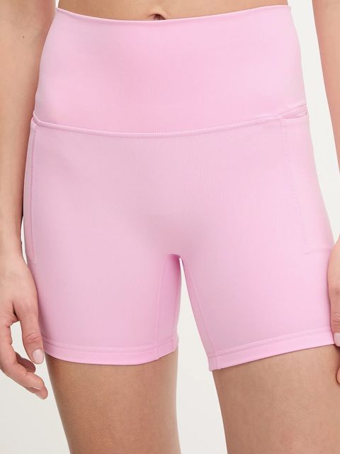 adidas Performance szorty treningowe damskie kolor różowy gładkie high waist KT3302 - zdjęcie produktu nr 1