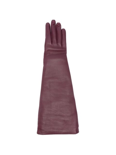 Saint Laurent lambskin gloves - Purple - zdjęcie produktu nr 1
