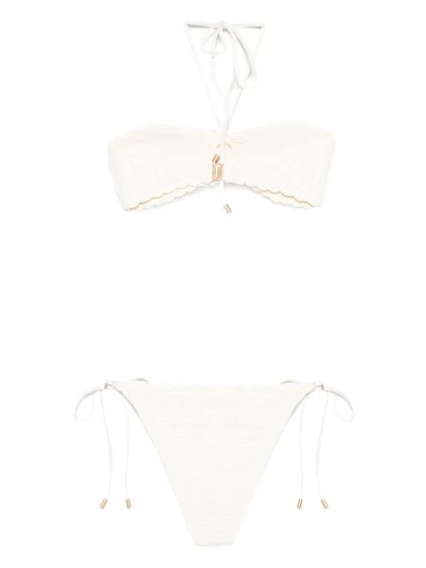 ZIMMERMANN flower-motif crochet-knit bikini - Neutrals - zdjęcie produktu nr 2