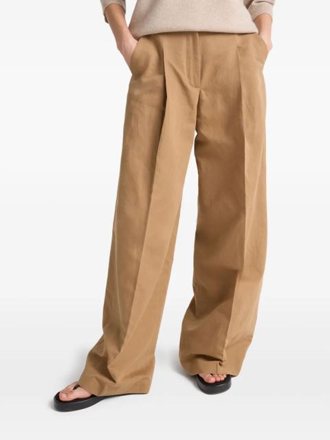 Yves Salomon pleated trousers - Neutrals