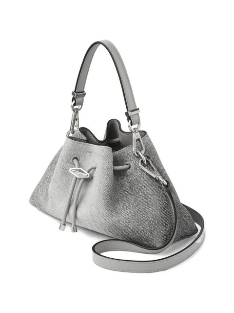 Jimmy Choo small Cinch drawstring shoulder bag - Grey