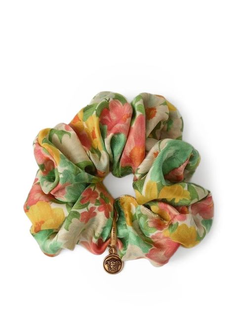Versace the meadow print charm-detail scrunchie - Green - zdjęcie produktu nr 1