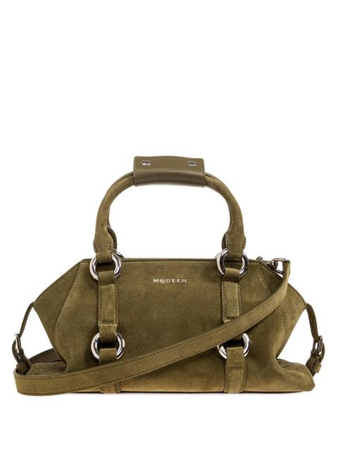 Alexander McQueen suede ring-detail tote bag - Green - zdjęcie produktu nr 1