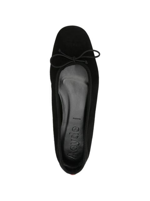 Aeyde Tiby bow ballet flats - Black