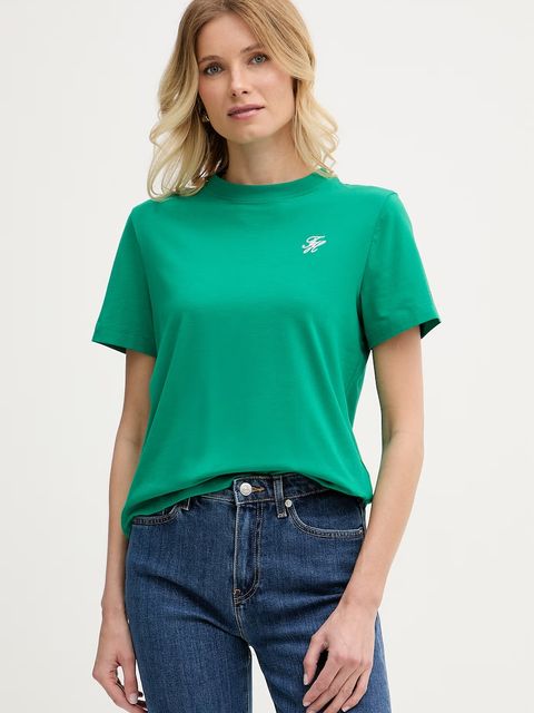 Tommy Hilfiger T-shirt damski z bawełną - zdjęcie produktu nr 1