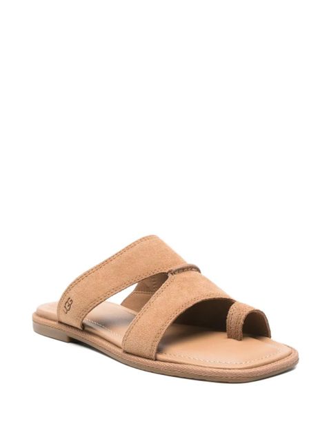 UGG Matira double-strap suede flat sandals - Brown