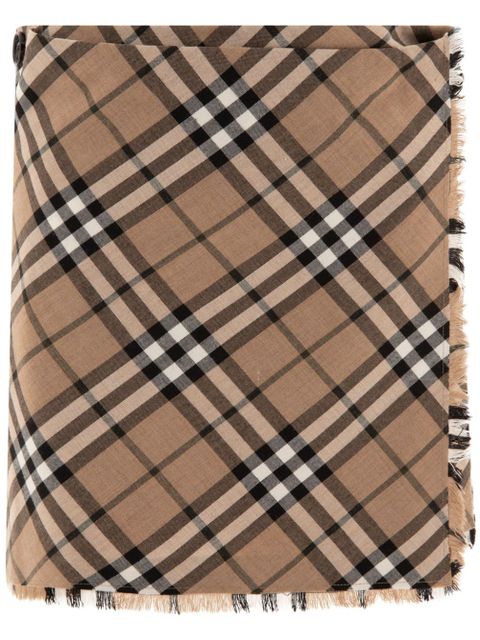 Burberry check pattern mini skirt - Brown - zdjęcie produktu nr 1