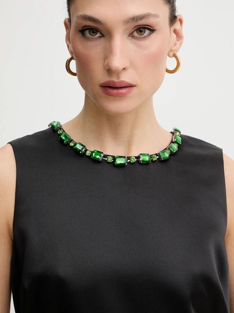 Bardot sukienka kolor czarny mini dopasowana 60171DB