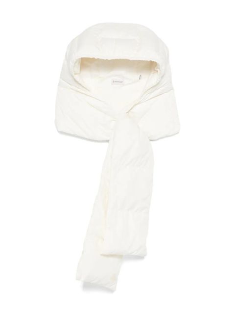 Moncler hodded padded scarf - White - zdjęcie produktu nr 1