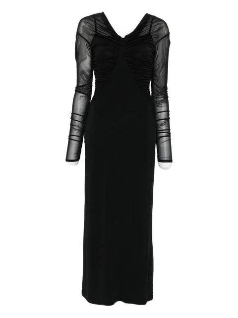 Max Mara off-shoulder draped dress - Black - zdjęcie produktu nr 1