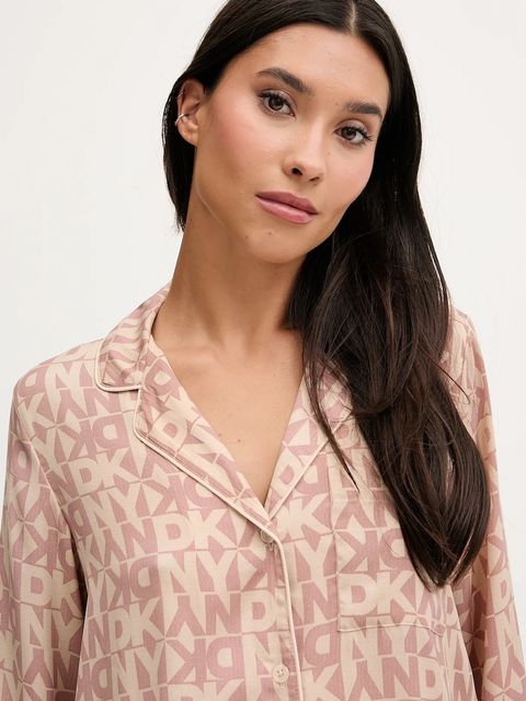 Dkny piżama damska kolor beżowy YI80061