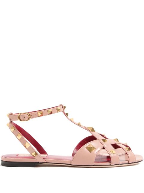 Valentino Garavani Rockstud-embellished sandals - Pink - zdjęcie produktu nr 1