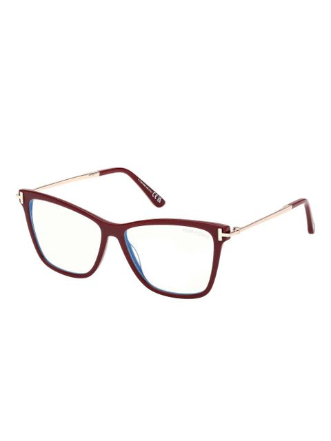 TOM FORD Eyewear cat-eye-frame glasses - Red - zdjęcie produktu nr 2