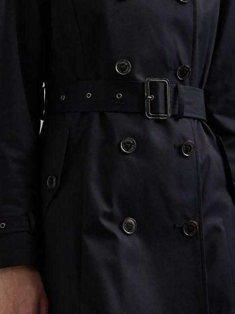 Lauren Ralph Lauren płaszcz kolor granatowy 297951255