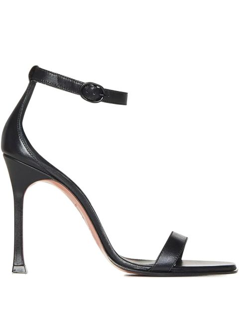 Amina Muaddi 105mm Kim strappy stiletto sandals - Black - zdjęcie produktu nr 1