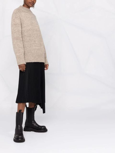 Maison Margiela high neck knitted jumper - Neutrals