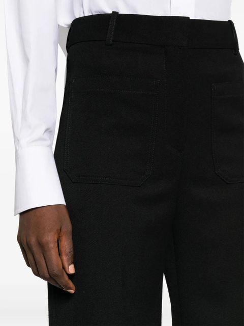 Victoria Beckham Alina flared tailored trousers - Black