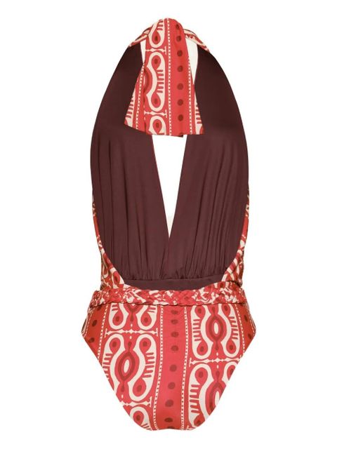 Johanna Ortiz Seashell Hunting printed swimsuit - Red - zdjęcie produktu nr 2